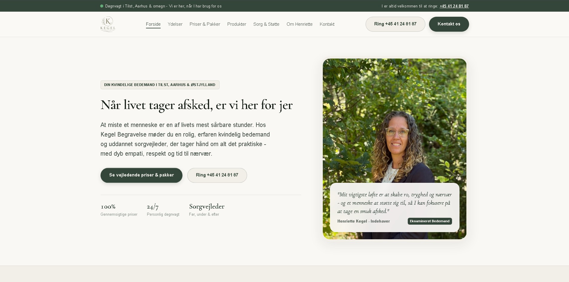 Kegel Begravelse Demo
